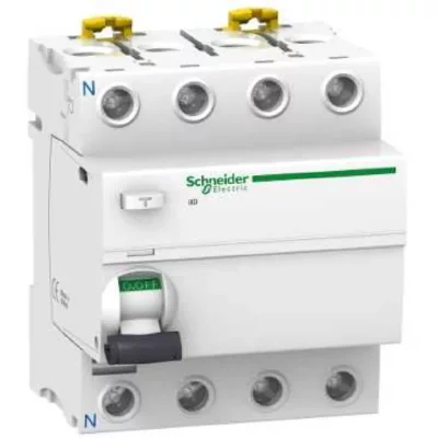 SCHNEIDER ELECTRIC Acti9, iID interrupteur diff&eacute;rentiel 4P 80A 300mA type ac - A9R14480