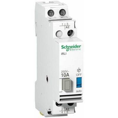 SCHNEIDER ELECTRIC Acti9, iRLI relais inverseur 10A 2P tension de commande 230-240VCA, 1F + 1O/F - A9E15535