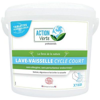 ACTION VERTE  Tablettes Lave Vaisselle Cycle Court Ecocert