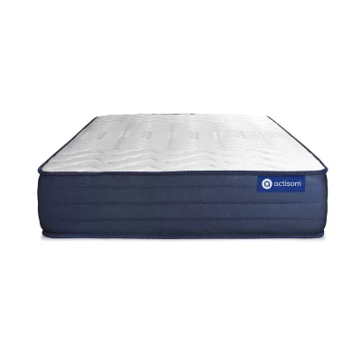 ACTISOM  Matelas 90x190 Ressorts ensach&eacute;s et M&eacute;moire de forme 5zones de confort 