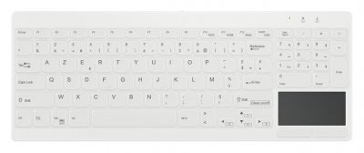 MEGA STORE Active Key AK-C7412 clavier Industriel USB Fran&ccedil;ais Blanc
