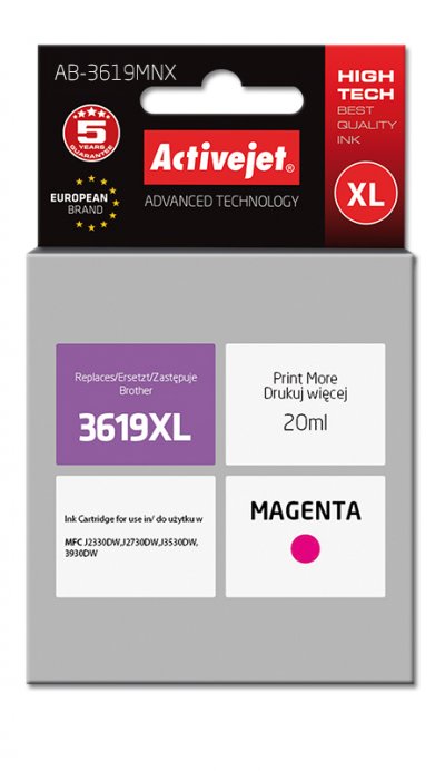 ACTIVEJET  Ab-3619mnx Ink Cartridge Violet