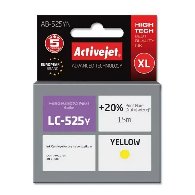 ACTIVEJET  Ab-525yn Ink Cartridge Jaune