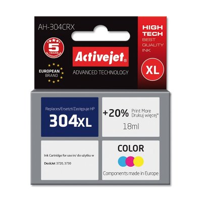 ACTIVEJET  Ah-304crx Ink Cartridge Multicolore