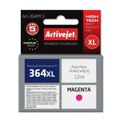 ACTIVEJET  AH-364MCX cartouche d'encre 1 pi&egrave;ce(s) Compatible Rendement &eacute;lev&eacute; (XL) Magenta