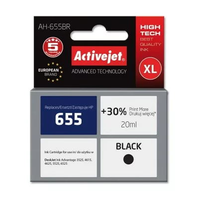 ACTIVEJET  AH-655BR cartouche d'encre 1 pi&egrave;ce(s) Compatible Rendement &eacute;lev&eacute; (XL) Noir