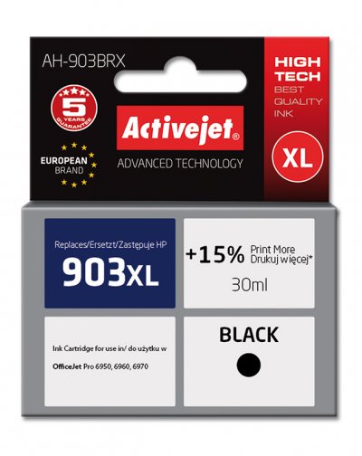 ACTIVEJET  Ah-903brx Ink Cartridge Noir