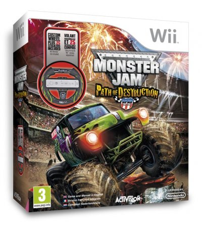 Activision Monster Jam : Path of Destruction + Wheel - Neuf
