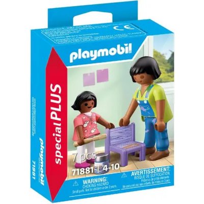 Activit&eacute; peinture entre maman et enfant 71881 PLAYMOBIL