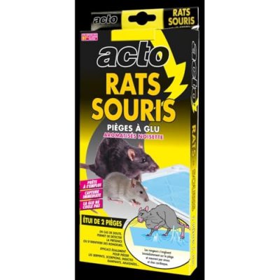 ACTO  - Pi&egrave;ges &agrave; glu rats souris aromatis&eacute;s noisette