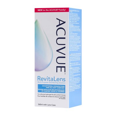 JOHNSON&JOHNSON Acuvue Revitalens 360ml,1&nbsp;flacon de 360ml +&nbsp;1 etui