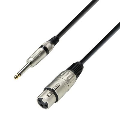 ADAM HALL CABLES  3 STAR MFP 0600 - C&acirc;ble Micro XLR femelle vers Jack 6,35 mm mono 6 m