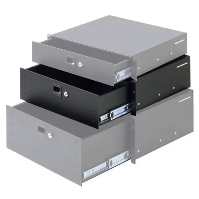 ADAM HALL  - Tiroir De Rack - Noir - 2u - 19