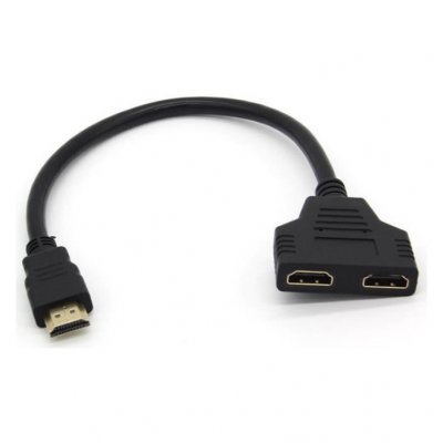 GENERIQUE Adaptateur 2 ports Cable HDMI pour Television LG TV Console Gold 3D FULL HD 4K Ecran 1080p Rallonge