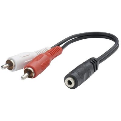 ERARD Adaptateur 2 RCA m&acirc;le / jack 3.5 mm femelle ITC  CONNECT 1583