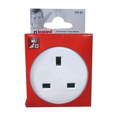 LEGRAND Adaptateur 2P+T - 16A 230V pour Fiche Angletterre vers France 