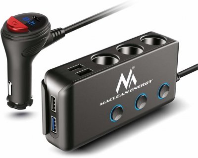 MACLEAN Adaptateur allume-cigare  MCE218 12-24V 4xUSB PD QC
