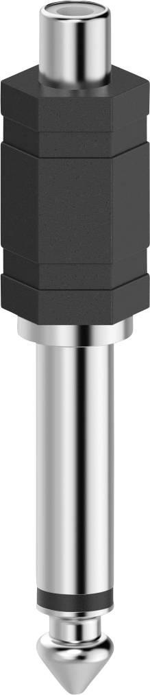 HAMA Adaptateur audio, fiche RCA femelle - jack mono m&acirc;le 6,3 mm - Neuf