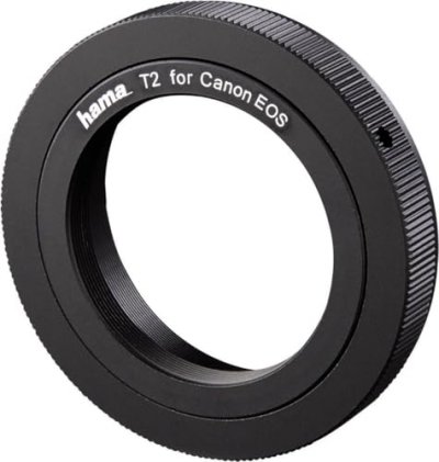 HAMA Adaptateur d'objectif pr app. Photo av. Connec. T2 et obj. Canon eos