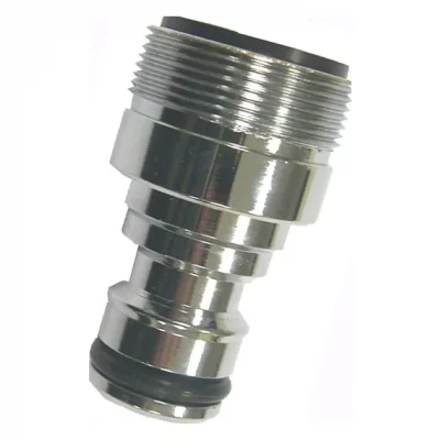 GENERIQUE Adaptateur de brise jet automatique m&acirc;le 24 x 100 Chrome Boutt&eacute;