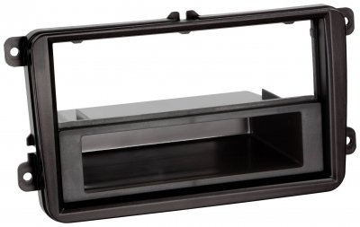 ACV Adaptateur de fa&ccedil;ade 2-DIN avec vide poche Seat / Skoda / VW noir