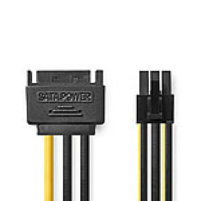 NEDIS Adaptateur det#39;alimentation SATA vers PCI-E 6 Broches - 