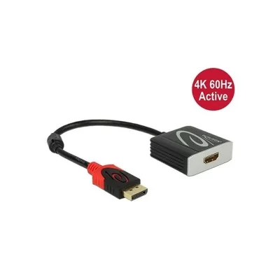 DELOCK Adaptateur DisplayPort vers HDMI  62734 20 cm Noir