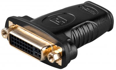 DELTACO Adaptateur Dvi-d femelle vers HDMI femelle plaqu&eacute; or cd68690
