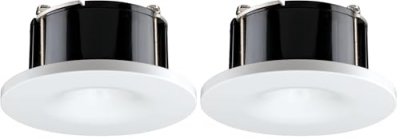 PAULMANN Adaptateur encastrement pour suspensions, D.6.8cm, m&eacute;tal blanc, 