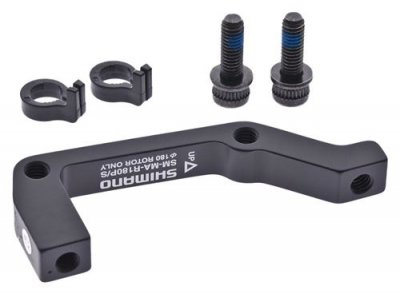 SHIMANO Adaptateur &Eacute;trier Arri&egrave;re  Post to IS - Noir} - 180mm}, Noir}