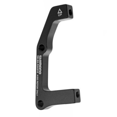 SHIMANO Adaptateur &Eacute;trier Arri&egrave;re  Post to IS - Noir} - 203mm}, Noir}