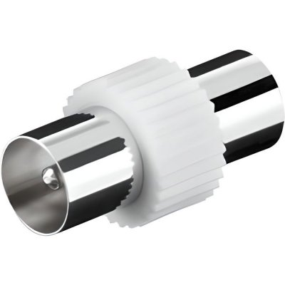 GOOBAY Adaptateur iec coax m&acirc;le (iec) - coax m&acirc;le (iec) blanc