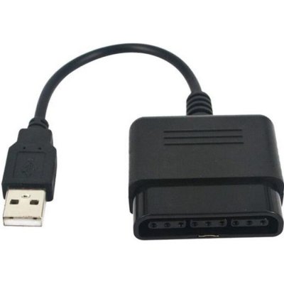 STRA&SZLIG;E GAME Adaptateur manette joystick PS1 PS2 sur PS3 ou PC - adaptateur 2 manettes - USB - Noir