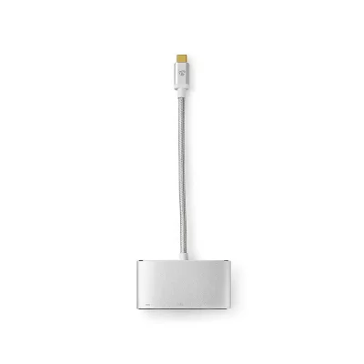 NEDIS Adaptateur Multi-Ports USB CCTB64760AL02 Argent