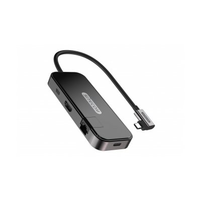 SITECOM Adaptateur Multiport USB 3.1 PD C - 2xUSB-A 3.1/1xUSB-C/HDMI/LAN CN-394 - Neuf