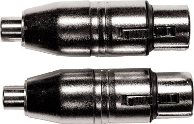 YELLOW CABLE Adaptateur RCA Fem. XLR Fem. - Lot de 2 Connecteurs adaptateurs