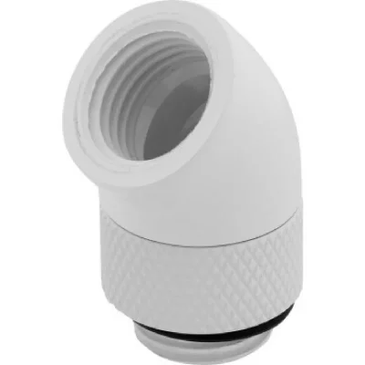 CORSAIR Adaptateur Rotatif &agrave; 45 degr&eacute;s  Hydro X Series, Lot de Deux Blanc