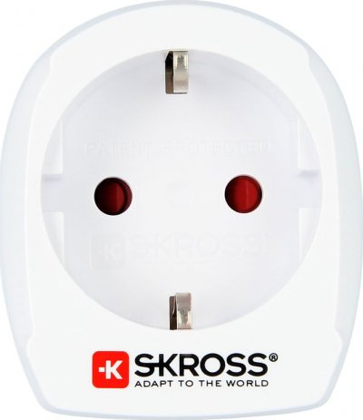 SKROSS Adaptateur secteur  Europe vers Royaume-uni blanc