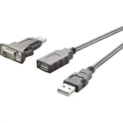GENERIQUE Adaptateur s&eacute;riel USB 2.0 Renkforce [1x USB 2.0 type A m&acirc;le - 1x SUB-D m&acirc;le 9 p&ocirc;les] contacts dor&eacute;s