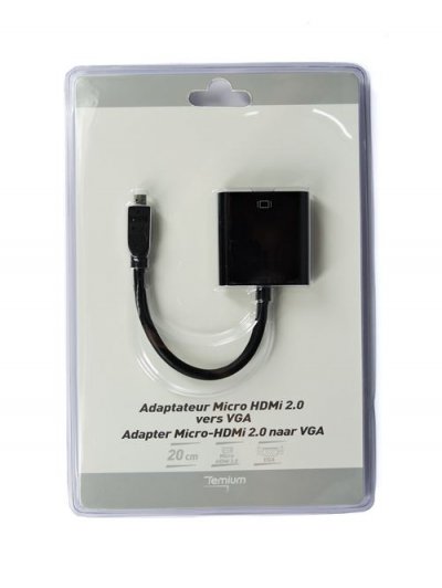 TEMIUM Adaptateur  hdmi m&acirc;le vers vga femelle FC-1-11546481