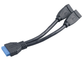 AKASA Adaptateur USB 3.0 Interne - AK-CBUB09-15BK - 15 cm