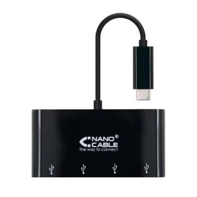 NANOCABLE Adaptateur USB C vers USB 10.16.4401-BK (10 cm) Noir