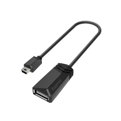 HAMA Adaptateur usb-otg, fiche mini-usb - port usb, usb 2. 0, 480 gbit/s