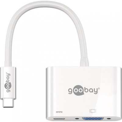 GOOBAY Adaptateur USB type C > VGA + USB type C
