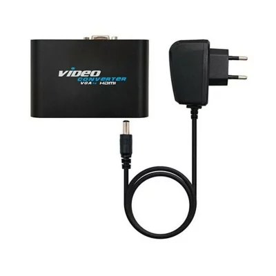 NANOCABLE Adaptateur VGA vers HDMI avec Audio  10.16.2101-BK Noir