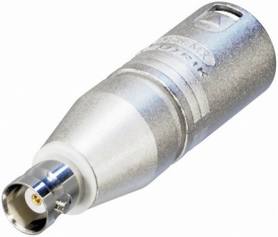 NEUTRIK Adaptateur XLR  NA2MBNC XLR m&acirc;le - BNC femelle 1 pc(s) - argent
