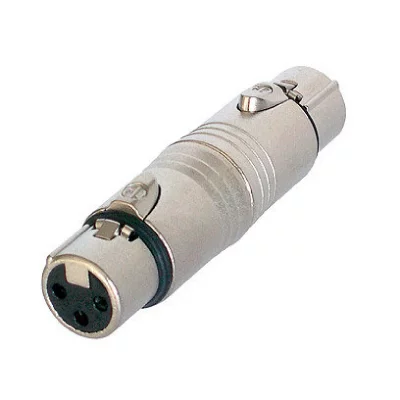 NEUTRIK Adaptateur xlr xlr 3 broches femelle - xlr 3 broches femelle argent