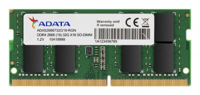 ADATA  AD4S26668G19-SGN module de m&eacute;moire 8 Go DDR4 2666 MHz