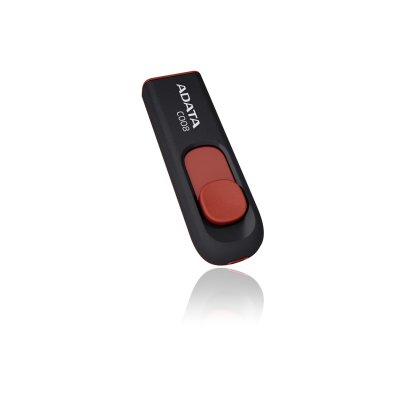 ADATA  C008 Slider Cl&eacute; USB 2.0, 32 Go Noir/rouge