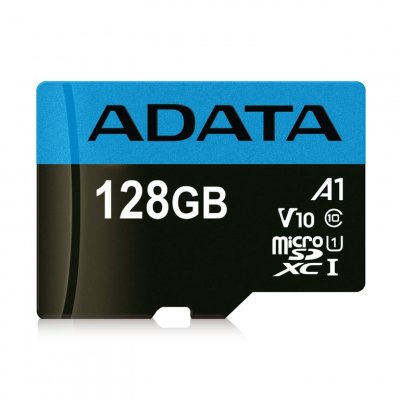 ADATA  Cl10 Uhs-i 128gb+adapter Memory Card Noir